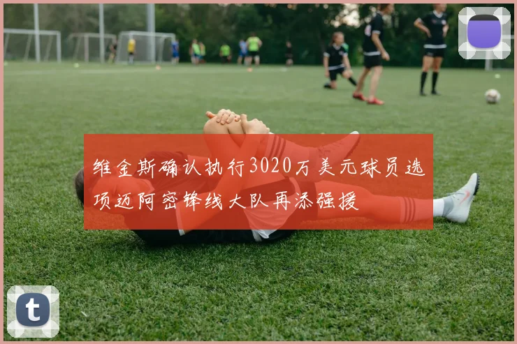 维金斯确认执行3020万美元球员选项迈阿密锋线大队再添强援